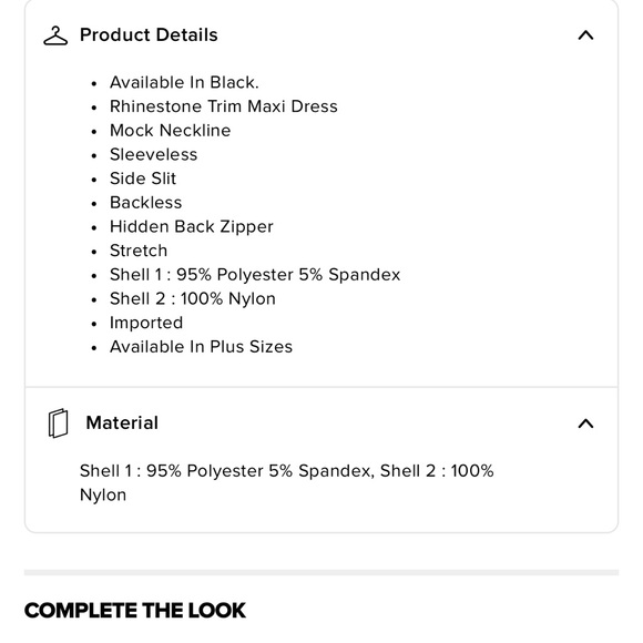 ~Elegant Black Kari Rhinestone Maxi Dress w/ Assymetric Rhinestone Trim~ - Picture 9 of 10